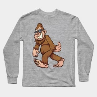 Bigfoot walking Long Sleeve T-Shirt